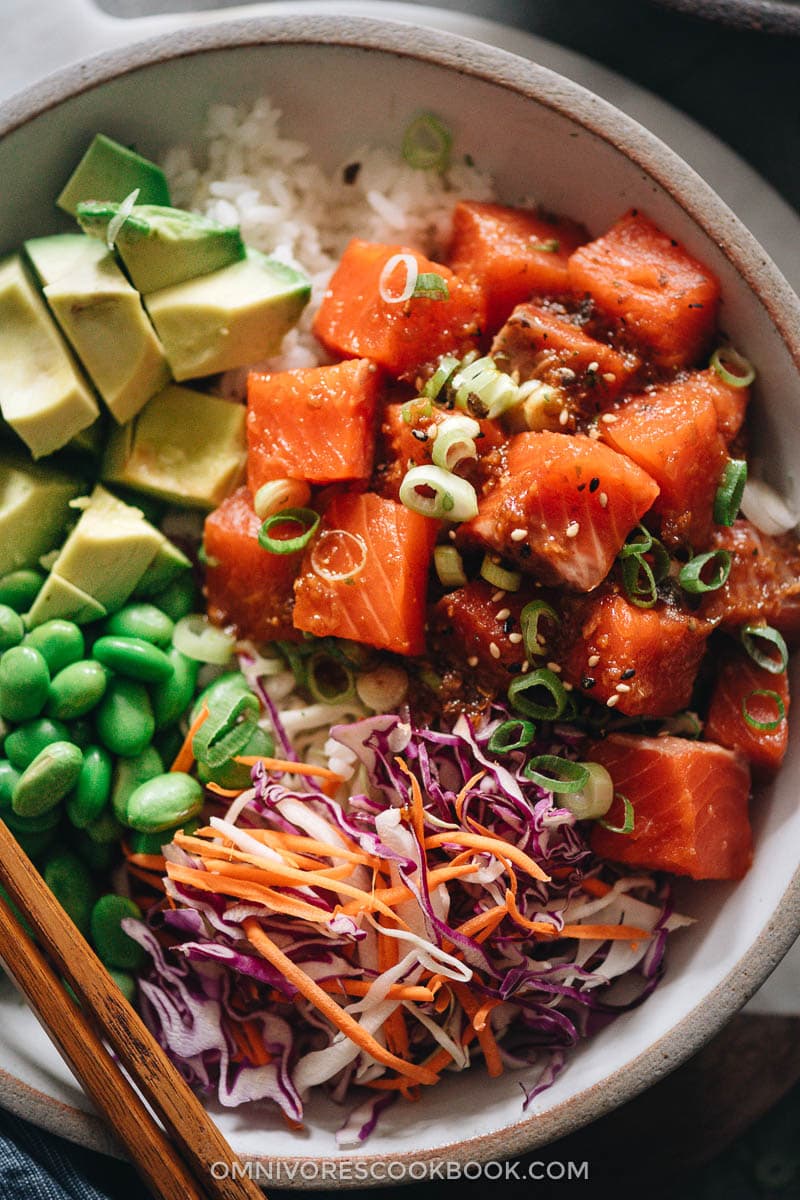 salmon poke bowl