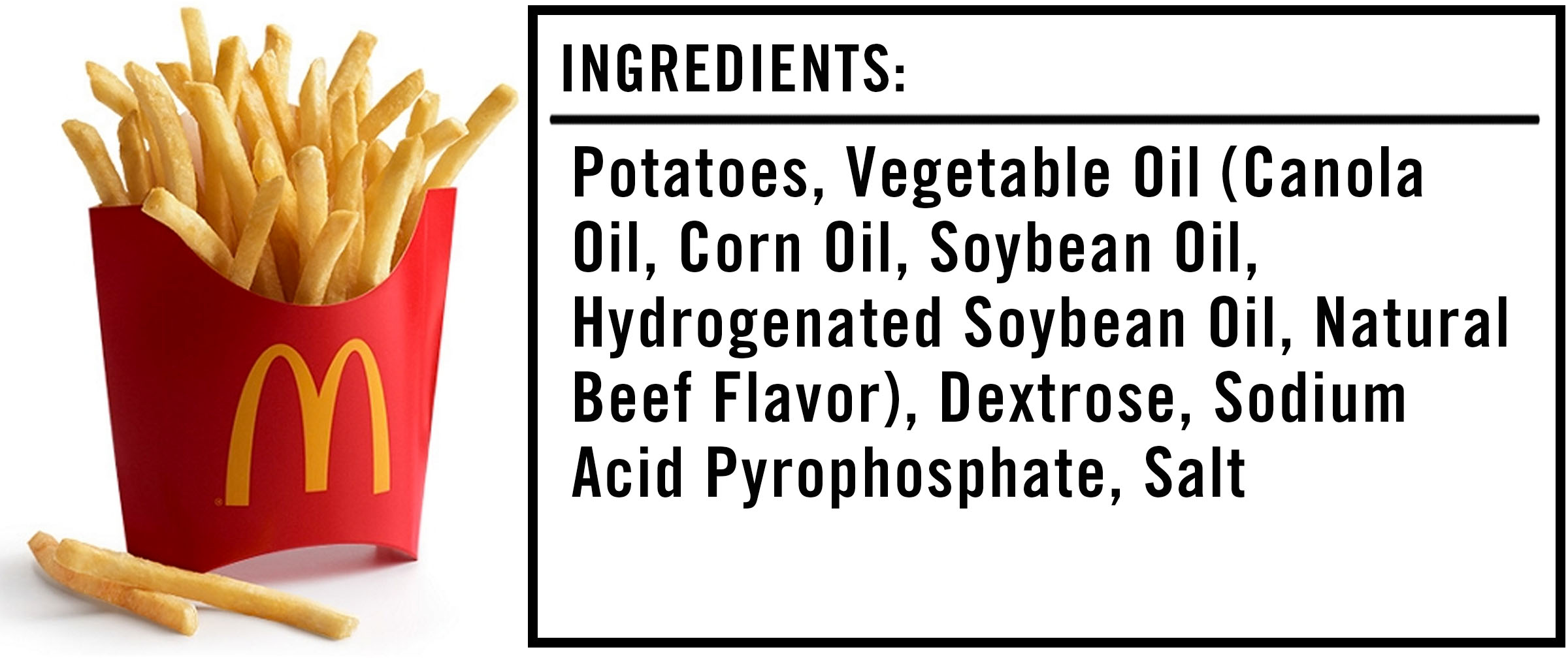 ingredients in mcdonald's fries